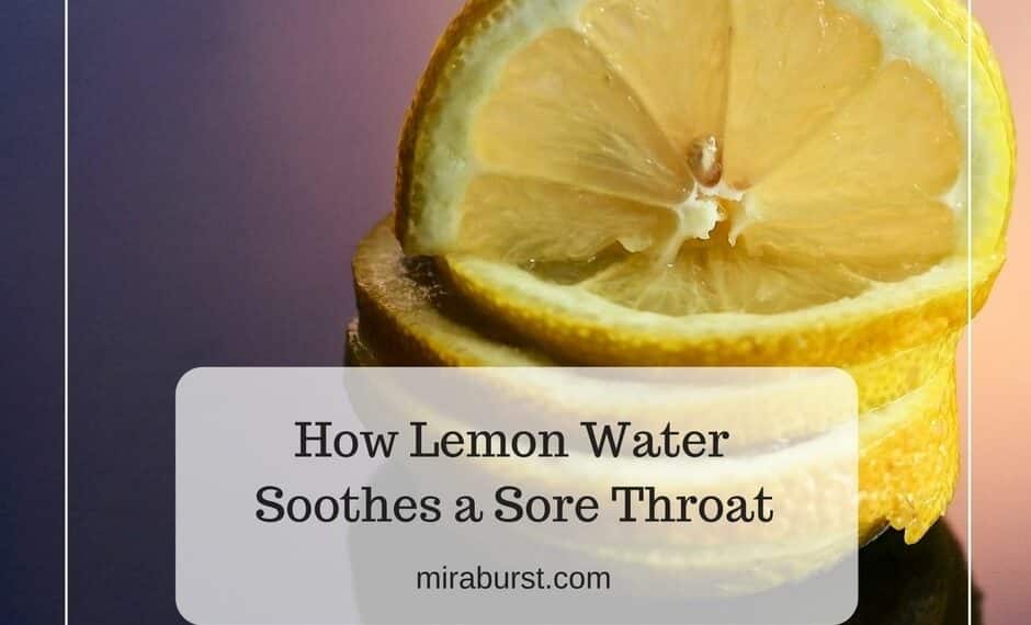 lemon water soothes sore throat